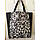 Сумка Victoria`s Secret 2014 Black & White faux leather Leopard Print Tote Bag, фото 3