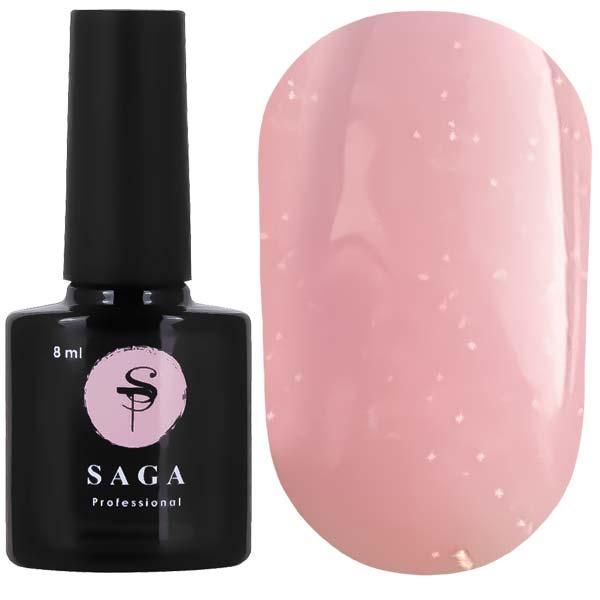 База кольорова Saga Color Base №9, ніжно-рожева з шиммером, 8 мл, фото 1