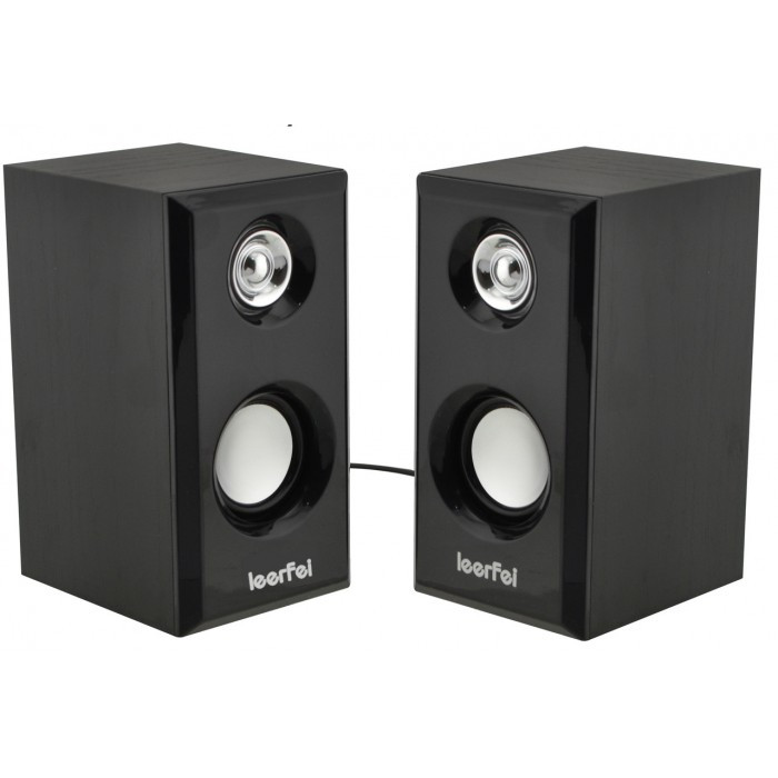 Колонки для ПК комп'ютера Leerfei D-092 Чорні, фото 1