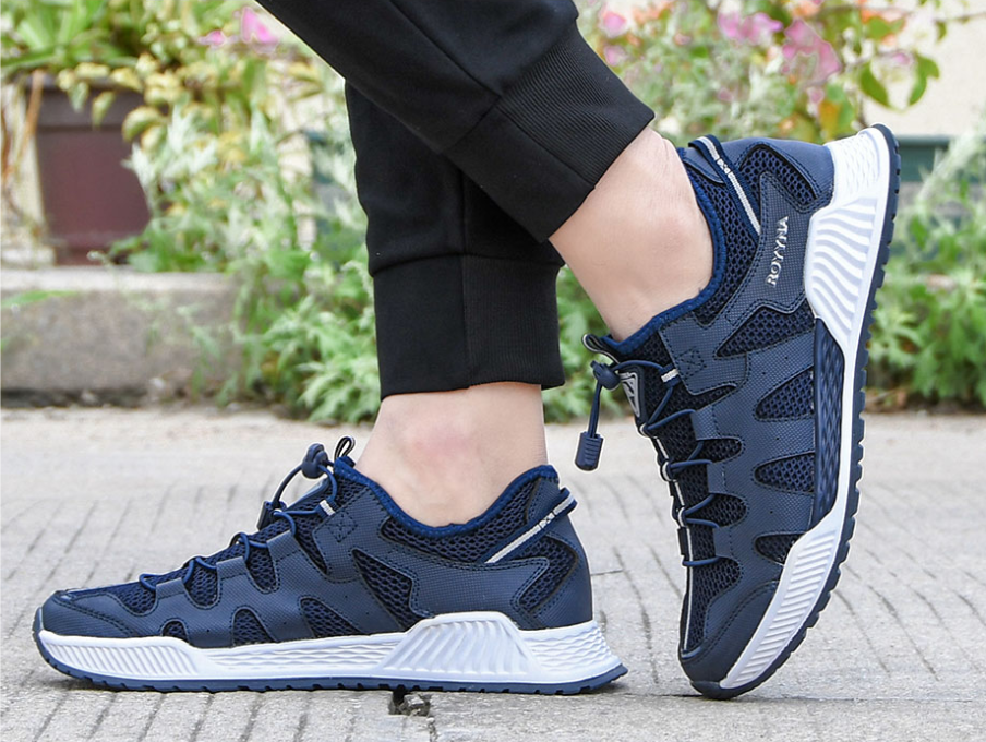 Кросівки чоловічі сині літні Royyna 041H Ройна Бона сітка Розміри 42 43 44 45