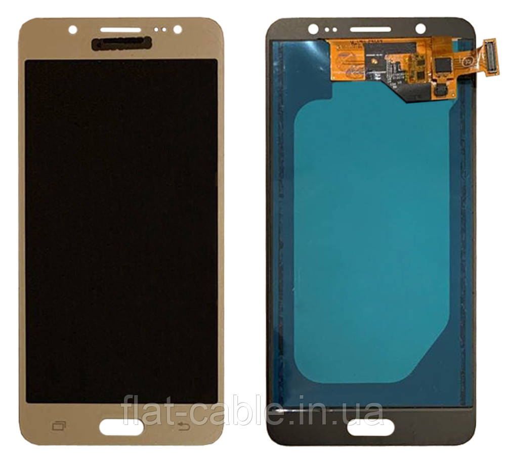 Дисплей + сенсор Samsung J510 Galaxy J5 (2016) Золотий LCD OLED 2, з регулюванням яскравості (OEM)