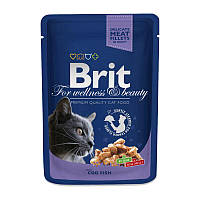 Влажный корм Пауч для Кошек Brit Premium (Брит Премиум) Cat Pouches with Cod Fish - с Треской 100 гр.