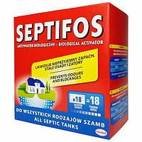 Биопрепарат для выгребных ям и уличных туалетов биоактиватор для септика 648гр на 4 месяца Septifos vigor.