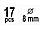 Універсальний набір для з'єднань на шкантах 8 мм YATO YT-44111, фото 3