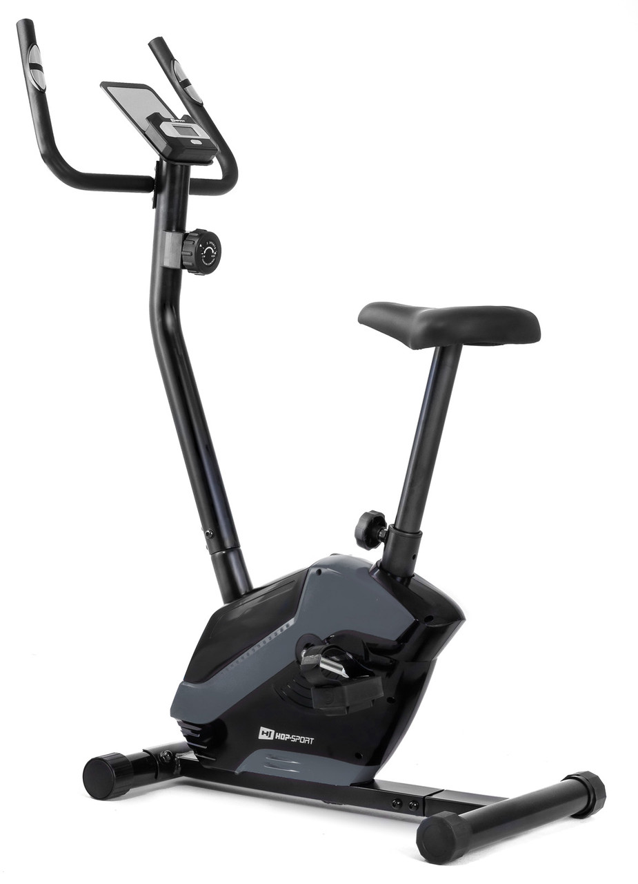 Велотренажер для дому вертикальний магнітний до 120 кг Hop-Sport HS-045H EOS сірий