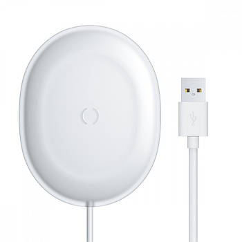 Компактний бездротовий зарядний пристрій Baseus Jelly 15W 2A QC3.0 (біла)