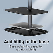 Важка підставка-тримач для планшета до 21 дюйма Baseus Indoorsy Youth Tablet Desk Stand 10-45° (чорний), фото 6