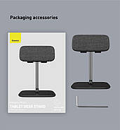 Важка підставка-тримач для планшета до 21 дюйма Baseus Indoorsy Youth Tablet Desk Stand 10-45° (чорний), фото 11