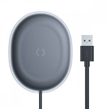 Компактний бездротовий зарядний пристрій Baseus Jelly 15W 2A QC3.0 (чорний)