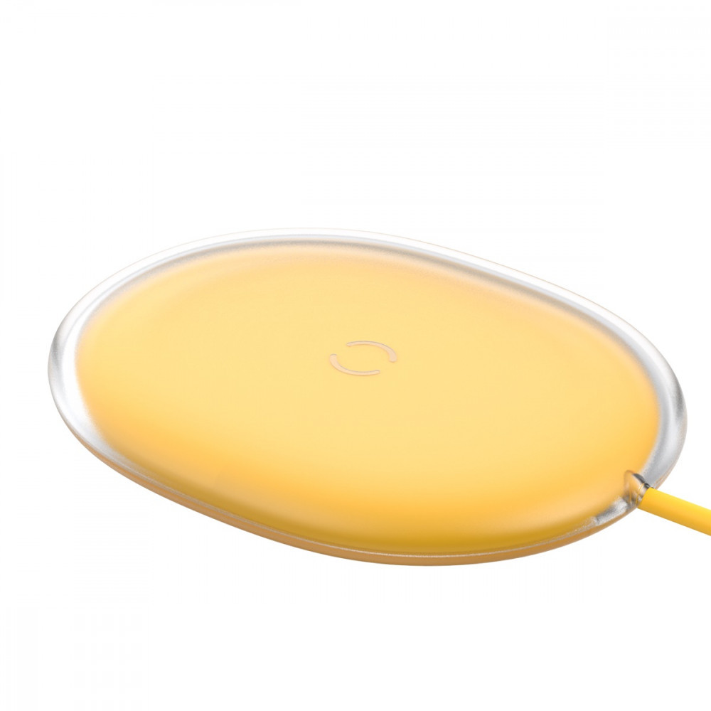 Компактний бездротовий зарядний пристрій Baseus Jelly 15W 2A QC3.0 (жовта)
