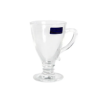 Чашка стеклянная Делиция плейн прозрачная для чая кофе сока мороженного термостойкая 120 мл