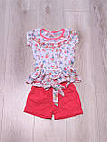 Костюм для дівчинки, шорти та футболка 104-110,, фото 3