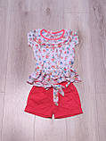 Костюм для дівчинки, шорти та футболка 104-110,, фото 2