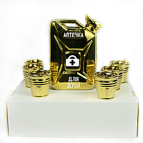 Подарунковий набір каністра бар Дозаправка "Аптечка для душі"