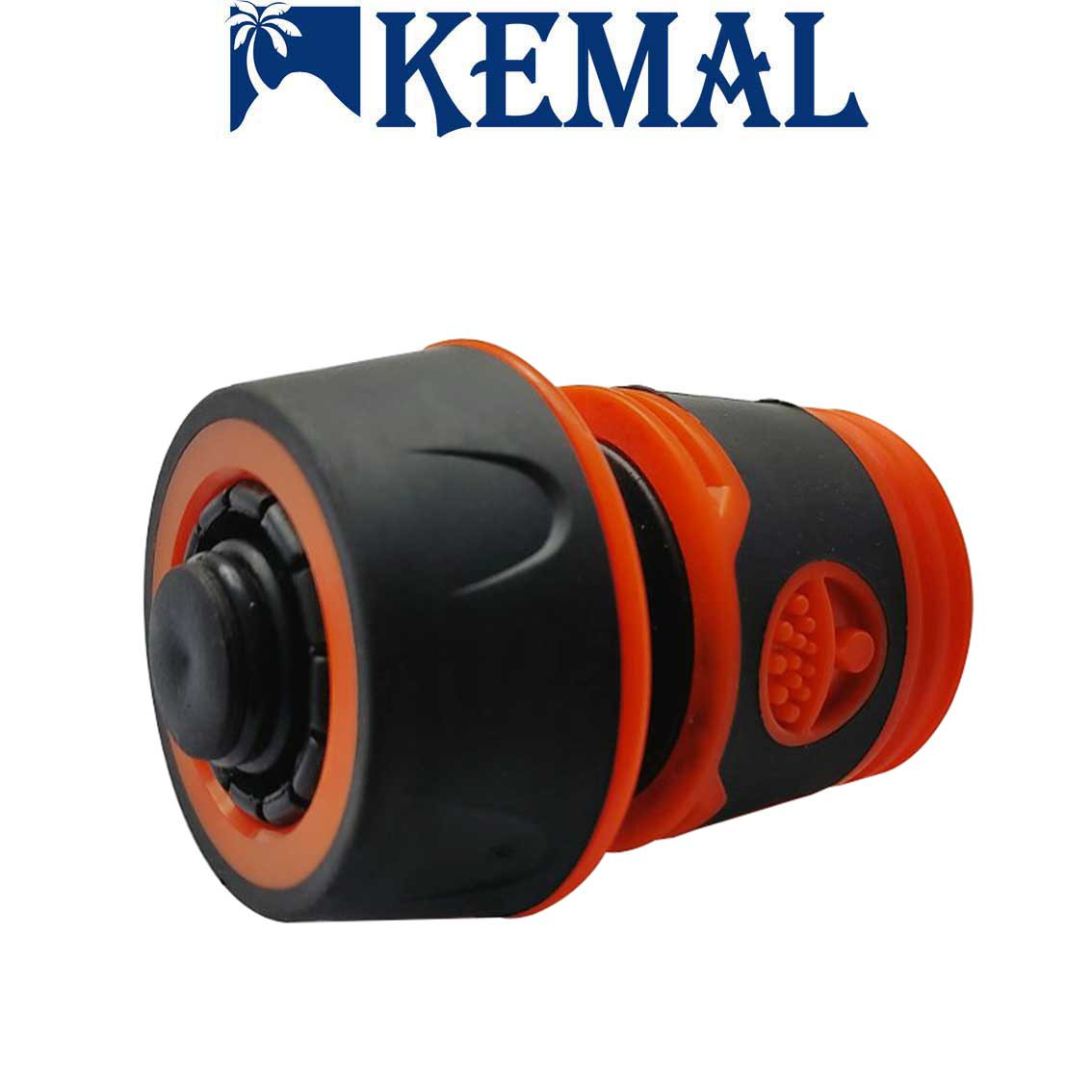 КОНЕКТОР ПРОГУМОВАНИЙ 3/4 З АКВАСТОПОМ ДЛЯ ШЛАНГУ KEMAL M3007, ТУРЕЧЧИНА, фото 1