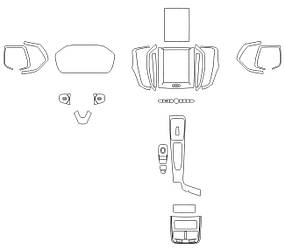 Комплект викройок для салону VOLVO XC60 2018