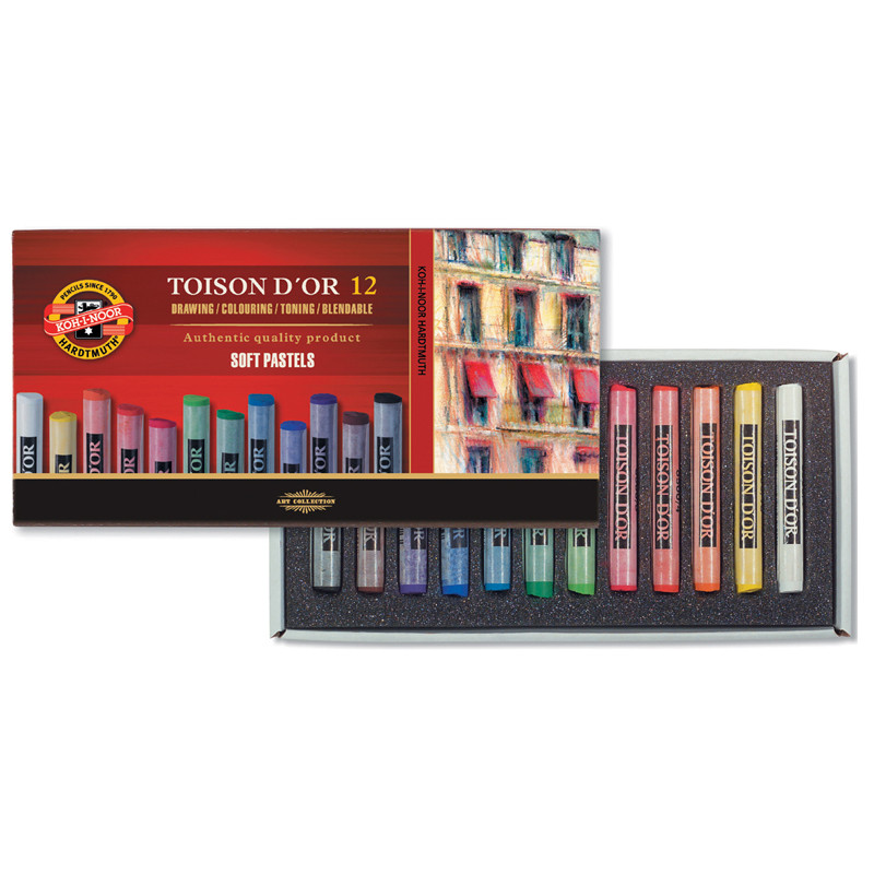 Пастель TOISON d'or, 12 цв.