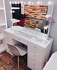 Стіл для макіяжу з вітриною на стільниці, фото 4