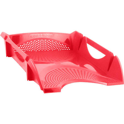 Лоток горизонтальний "Універсал" прозорий червоний, фото 1