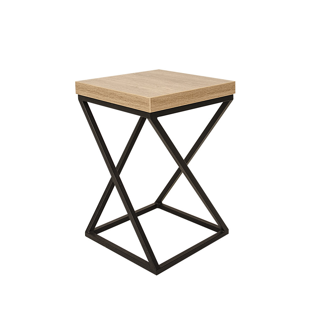 Табурет Loft "Каламіт" Дуб Античний, ДСП / метал, вис. 490 мм Меблі для кухні від виробника, кухні, фото 1