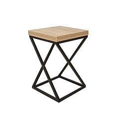 Табурет Loft "Каламіт" Дуб Античний, ДСП / метал, вис. 490 мм Меблі для кухні від виробника, кухні