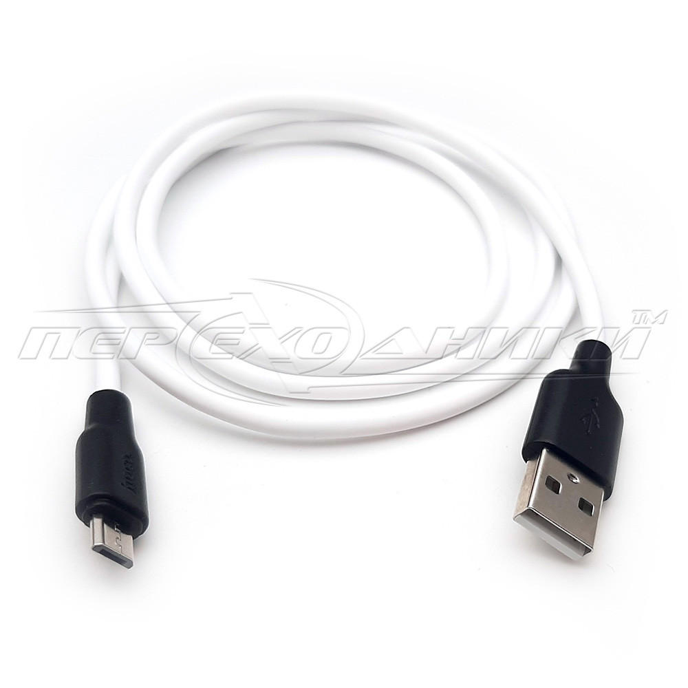 Кабель силікон USB 2.0 — micro USB 1.0 м,белий