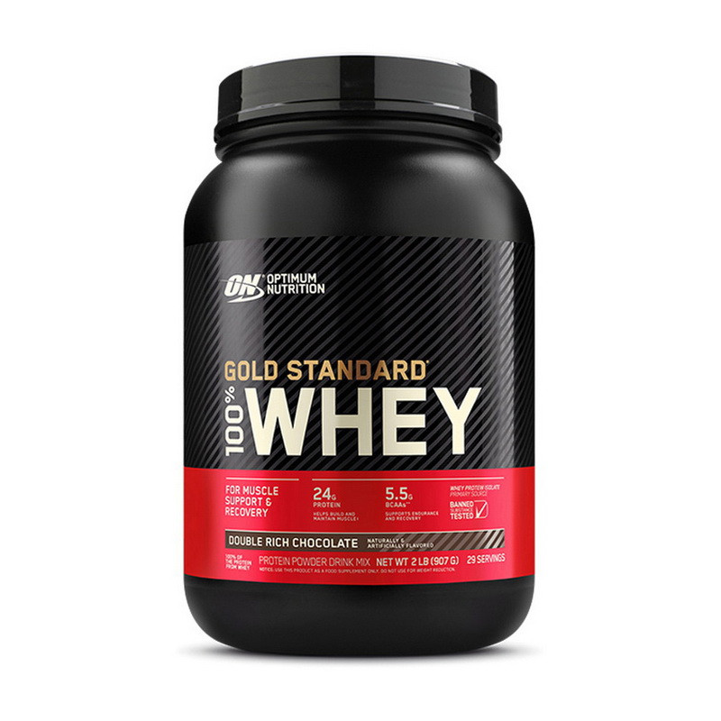 Протеин сывороточный изолят Optimum Nutrition 100% Whey Gold Standard 900 g вэй голд стандард - фото 1 - id-p213432867
