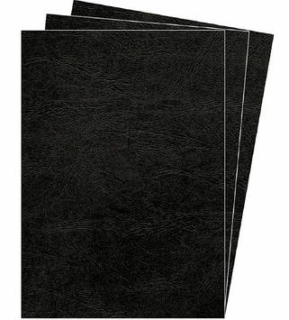 Обкладинки для брошурування "Fellowes" №53744 А3 картонні Delta під шкіру,чорна(100)