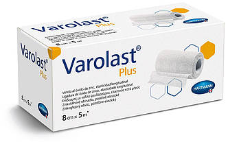 Компресійний еластичний бинт з цинковою масою Varolast® Plus / Вароласт Плюс 8см х 5м 1шт