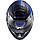 LS2 FF397 VECTOR FT2 STENCIL MATT BLUE, XS Мотошолом інтеграл з окулярами, фото 9