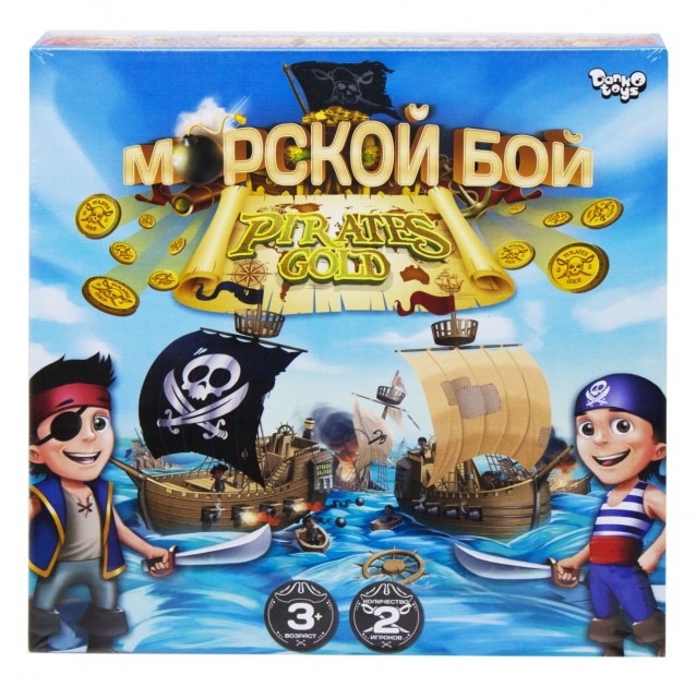 Настільна гра Danko Toys Морской бой PIRATES GOLD Рос, фото 1