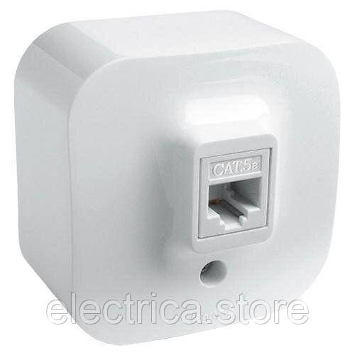 Forix Розетка комп'ютерна RJ45 кат 5е UTP білий 782424, фото 1