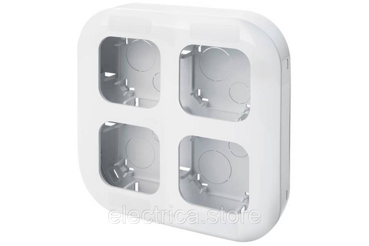 Forix Рамка накладного монтажу 4-поста білий 782494, фото 1