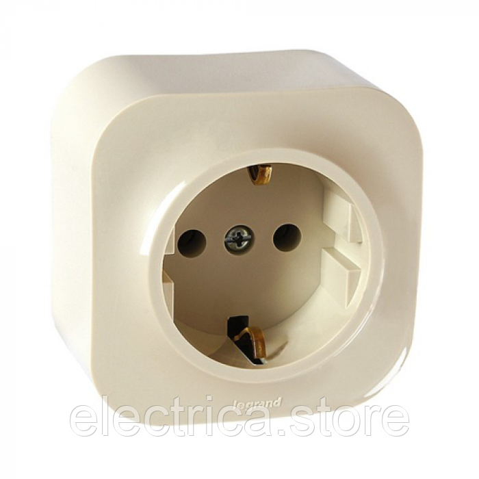 Forix Розетка з заземленням слонова кістка 782441, фото 1