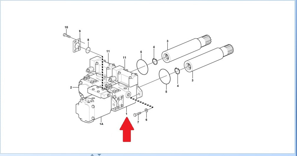 Гидравлический насос VOE15043454 (Hydraulic pump) для Volvo L180 - фото 1 - id-p203361257