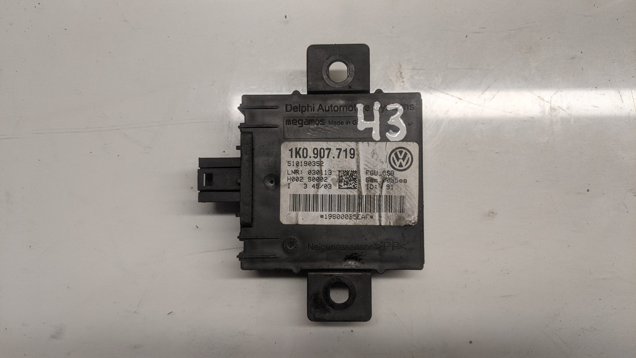 Блок Управления Сигнализации Golf 5 №43 1k0907719 — Купить Недорого на ...