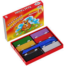 Пластилін "Мультики", кор., стек, 160 г, 8 кол., фото 3