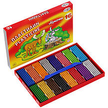 Пластилін "Мультики", кор., стек, 320 г, 16 кол., фото 3