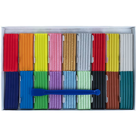 Пластилін "Помаранчеве сонце", 220 г, 18 шт., фото 2