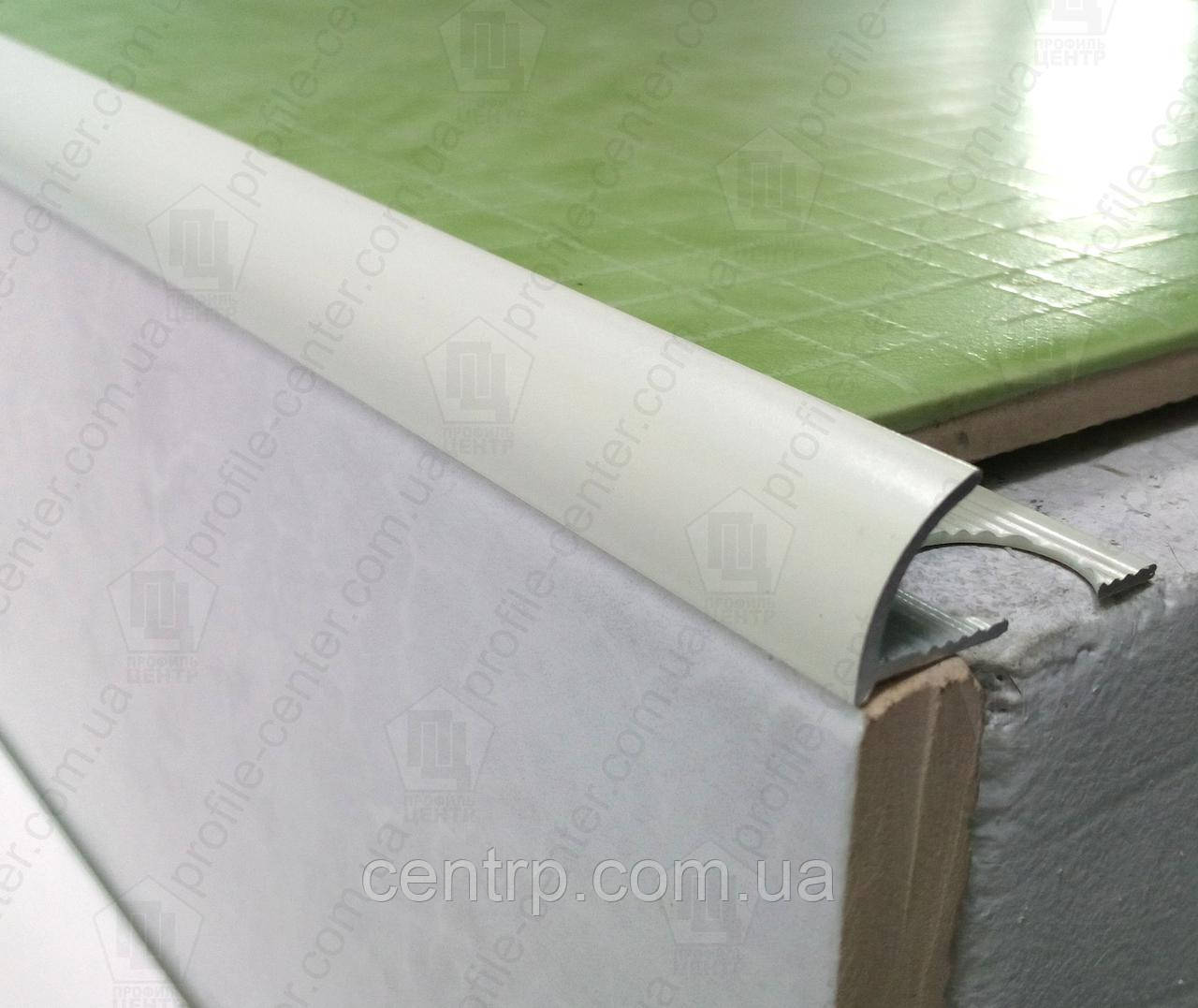 Наружный алюминиевый угол для плитки до 9 мм L-2,7м НАП 10 Белый матовый - фото 7 - id-p1280105076