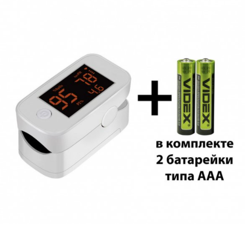 Пульсоксиметр Yimi Life Pulse Oximeter YM101 на палець для вимірювання сатурації крові з батарейками