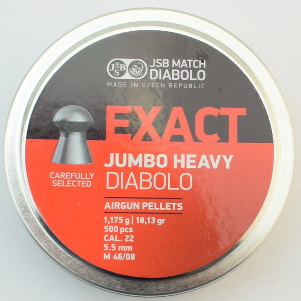 Кулі пневматичні JSB Jumbo Heavy 5.52 мм 1.175гр. 500 шт., фото 1