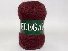 Напівшерстяна Пряжа Vita Elegant, Color No.2075 бордо