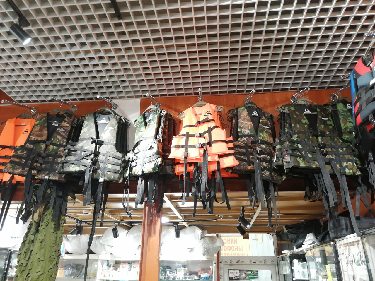 Спасательный жилет " GRАY", камуфляж с воротником (для рыбалки, спорта и охоты) - фото 3 - id-p679668828