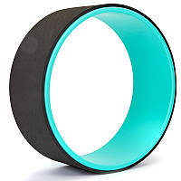 Йога колесо для фитнеса (32х13см) Record Fit Wheel Yoga FI-7057 Малиновый-черный