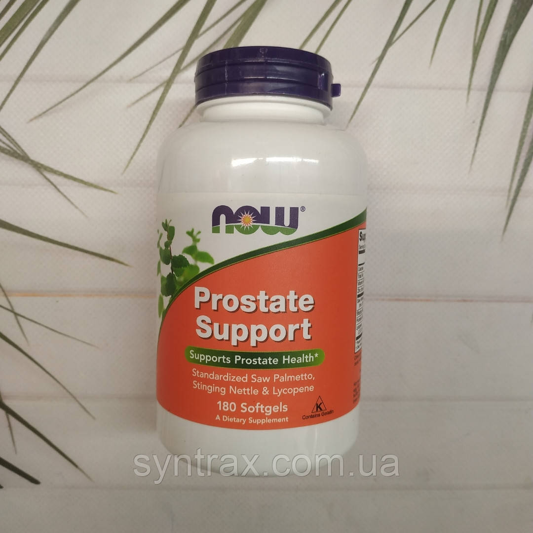 Now Foods Prostate Support 180 soft/caps, підтримка функції простати нау