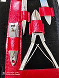 Маникюрный набор 8 предметов в чехле красный Набір манік'юрний Маникюрный набор KDS 7106, фото 6