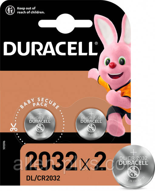 Батарейка літієва DURACELL Lithium CR2032 3V 2 шт BLISTER CARD