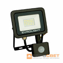 Прожектор світлодіодний з датчиком руху EVROLIGHT FM-01D-20 20W 6400К