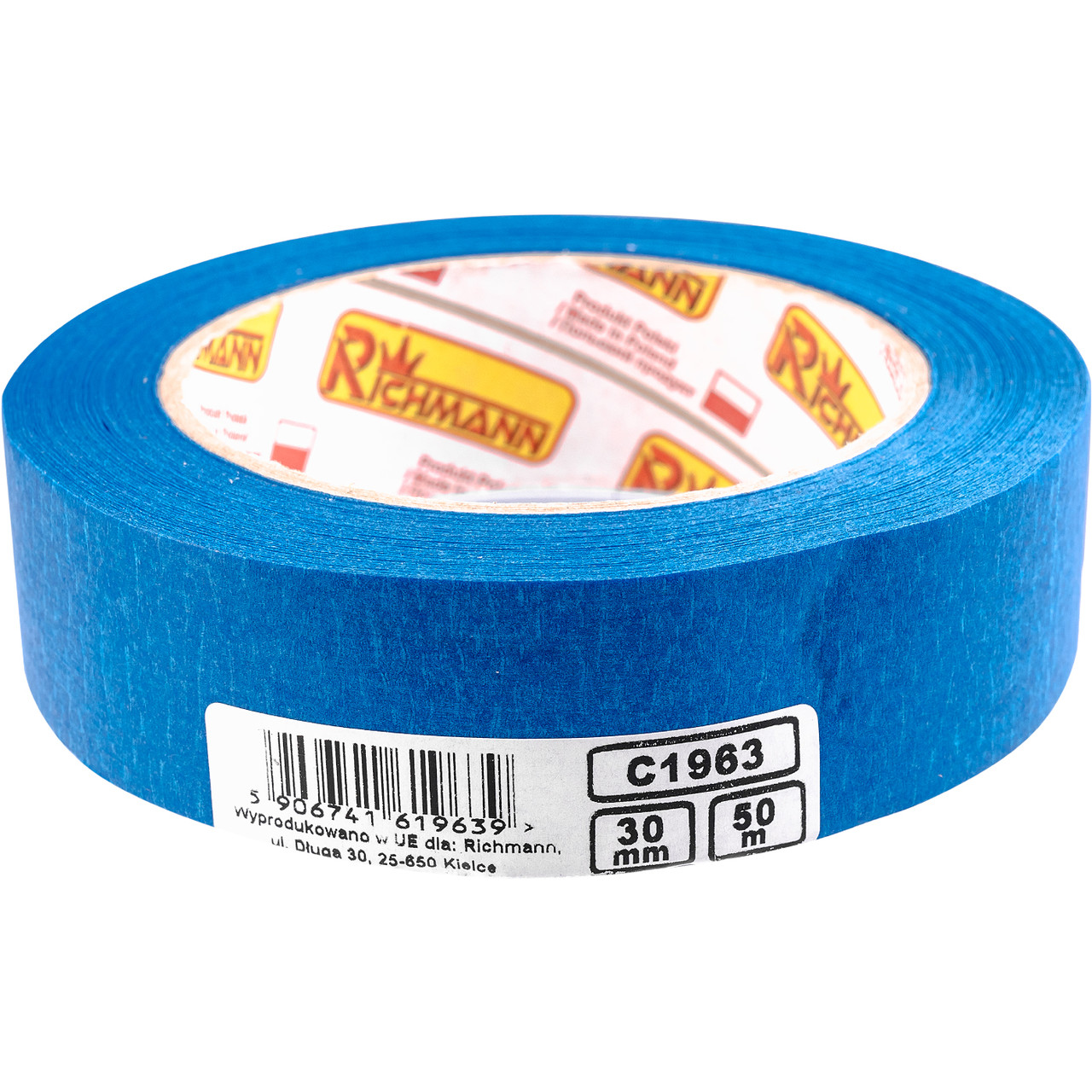 Стрічка малярна скотч Richmann blue 30 мм 50 м (C1963), фото 1